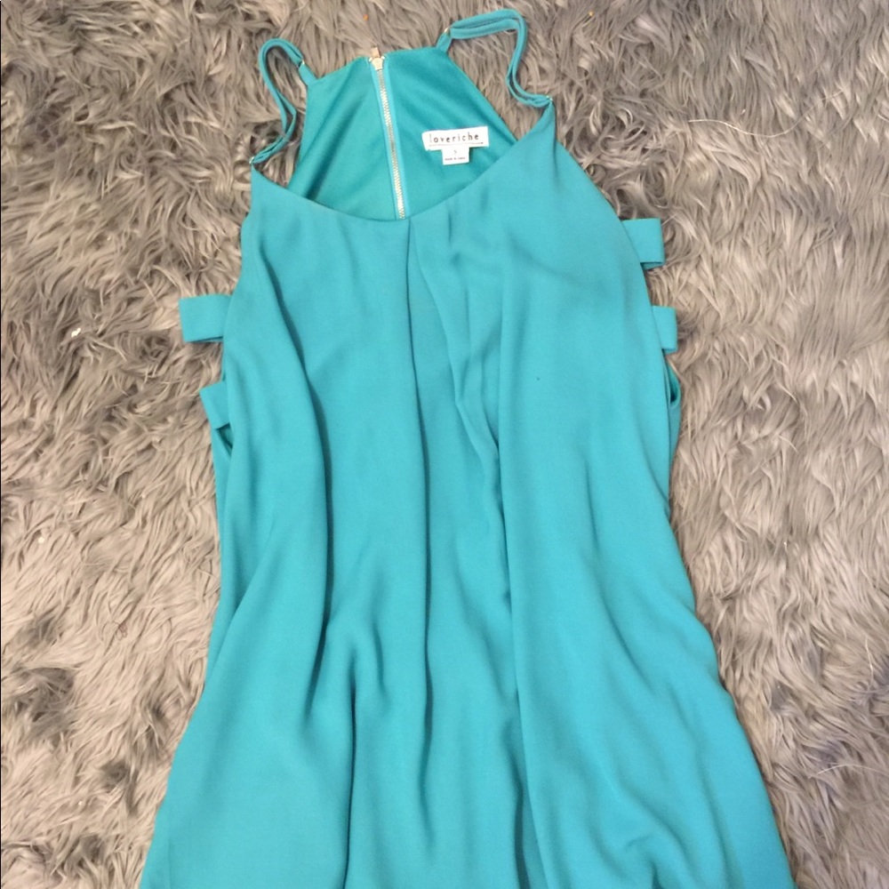 Blue mini dress